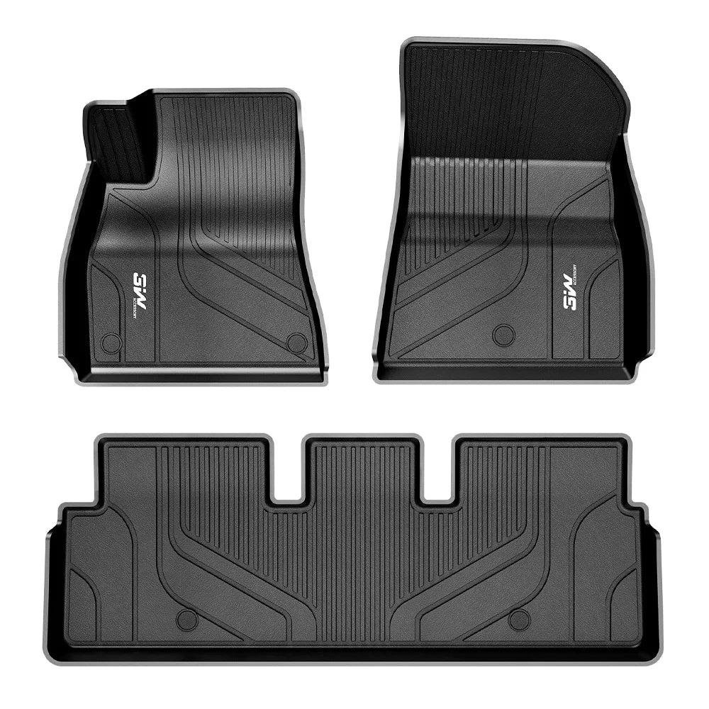 3W All Weather Car Floor Mats For Tesla Model 3 2021-2023 LHD